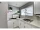 Bright, renovated kitchen with white cabinets, modern appliances, and ample counter space at 1780 Westwind Rd, Las Vegas, NV 89146