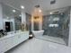 Beautiful bathroom boasts a soaking tub, a spacious shower, and stylish fixtures at 3341 Camino Gardens Way, Las Vegas, NV 89146