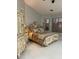 The main bedroom features high ceilings, elegant furniture, and large windows at 3341 Camino Gardens Way, Las Vegas, NV 89146