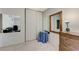 Bedroom featuring closet with sliding doors, carpet, and natural light at 4768 W Montara Cir, Las Vegas, NV 89121