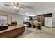 The kitchen and office showcase the open floor plan concept at 4768 W Montara Cir, Las Vegas, NV 89121