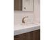 Modern bathroom with updated vanity, marble countertop, and fixtures at 74 Innisbrook Ave, Las Vegas, NV 89113