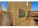 Backyard featuring stucco wall, and barbeque at 7873 Marbledoe St, Las Vegas, NV 89149