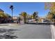 View of a secure gated entrance to the residential community at 7873 Marbledoe St, Las Vegas, NV 89149