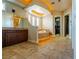 Well-lit bathroom featuring a soaking tub, separate shower, and spacious vanity at 861 Majestic Ridge Ct, Henderson, NV 89052