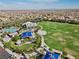 This spacious community park has a pool, playground, picnic, and green space at 8705 Fordster St, Las Vegas, NV 89166