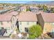Aerial view of a well-maintained home with a private backyard and neighborhood at 9171 Denver Sky Ave, Las Vegas, NV 89149