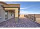 Covered patio with pavers and a view of the neighborhood at 924 Mayfield Manor Ln, Las Vegas, NV 89138