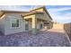 Back patio featuring brick pavers and privacy fencing at 924 Mayfield Manor Ln, Las Vegas, NV 89138