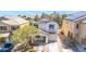 Aerial view showcasing the home's placement in the neighborhood and its proximity to surrounding houses at 9527 Havasu Canyon Ave, Las Vegas, NV 89166