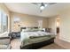 Cozy bedroom featuring a ceiling fan and natural light at 9527 Havasu Canyon Ave, Las Vegas, NV 89166