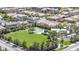 A lush community park features a basketball court and a covered picnic area, surrounded by well-maintained homes and landscaping at 9527 Havasu Canyon Ave, Las Vegas, NV 89166
