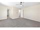 Spacious main bedroom featuring large windows, ceiling fan and neutral walls at 9527 Havasu Canyon Ave, Las Vegas, NV 89166