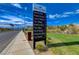 Lake Las Vegas sign displays the many community venues, from sports club to the Hilton hotel at 116 Juliette Pointe Ln, Henderson, NV 89011