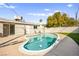 Inviting backyard featuring a sparkling swimming pool surrounded by concrete at 1516 Saylor Way, Las Vegas, NV 89108