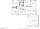 Floor plan showing layout of bedrooms, bathrooms, kitchen, living room, and garage at 1516 Saylor Way, Las Vegas, NV 89108