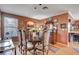 Dining area with hardwood floors, stylish furniture, and adjacent access to kitchen at 1905 Calle De Espana, Las Vegas, NV 89102