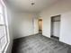 This bedroom features neutral carpeting, a large window, and an adjacent closet at 2525 Sierra Bello Ave # 103, Las Vegas, NV 89106