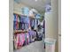 Walk-in closet with extensive shelving and hanging space at 2756 Strathblane Ave, Henderson, NV 89044