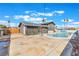 Spacious backyard with refreshing pool, perfect for outdoor entertaining at 308 Fox Cir, Las Vegas, NV 89107