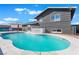 A private backyard boasts a refreshing in-ground pool at 308 Fox Cir, Las Vegas, NV 89107