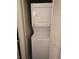 Convenient stacked washer and dryer unit, maximizing space in the home at 3318 N Decatur Blvd # 1020, Las Vegas, NV 89130