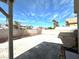 Wide backyard featuring pavers and block wall at 5255 Autumn Sky Rd, Las Vegas, NV 89118