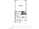 Floorplan showcasing the layout of the first floor, including the primary bedroom, garage, and laundry area at 5725 Crenellated St # Lot 69, Las Vegas, NV 89148