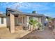 Image of covered backyard patio with lattice covering and partial wall at 700 Northstar St, Las Vegas, NV 89107