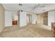 View of Primary bedroom features ceiling fan, closet, mirrored closet doors, and a bathroom on the left at 700 Northstar St, Las Vegas, NV 89107