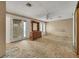 Main bedroom showcasing a fan, closet and door with carpet at 700 Northstar St, Las Vegas, NV 89107