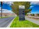 Community sign showcasing the various destinations within Lake Las Vegas, including shopping and resorts at 8 Reverie Heights Ave, Henderson, NV 89011