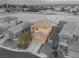 Aerial view of a home with mature landscaping and a driveway at 8036 Eurostar St, Las Vegas, NV 89131