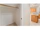 A view of the pantry as seen from the kitchen island at 8045 Sundance Valley Dr, Las Vegas, NV 89178