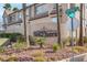 Community sign for Val D'Isere, surrounded by desert landscaping at 8426 Sluman Ct, Las Vegas, NV 89128