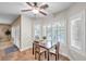 Cozy breakfast nook with plantation shutters and bright natural light at 9435 Westwind Rd, Las Vegas, NV 89139