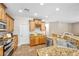 Kitchen features granite countertops, stainless steel appliances, and ample storage space at 9435 Westwind Rd, Las Vegas, NV 89139