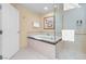 Elegant bathroom with a deep soaking tub and glass-enclosed shower at 125 E Harmon Ave # 809, Las Vegas, NV 89109