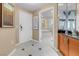 A beautiful tiled hallway provides easy access to the bathroom and other rooms at 125 E Harmon Ave # 809, Las Vegas, NV 89109