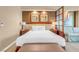 Bedroom featuring a king bed, bedside tables with lamps, and a sitting area at 125 E Harmon Ave # 809, Las Vegas, NV 89109