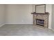 Bright living room featuring a stone fireplace at 1331 Ebbetts Pass, Las Vegas, NV 89110