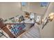 Spacious living area viewed from above with ample natural light and staircase at 2107 Eaglepath Cir, Henderson, NV 89074