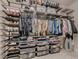 A functional walk-in closet with metal shelving and hanging racks for optimal storage at 221 Errogie St, Henderson, NV 89012