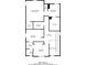 A floor plan of the second floor of a home featuring bedrooms, bathrooms and a laundry room at 2740 Aldine Ct, Las Vegas, NV 89142