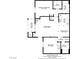 Detailed floor plan featuring two bedrooms, two baths, balcony, kitchen, living room, and approximate measurements at 3318 N Decatur Blvd # 2007, Las Vegas, NV 89130