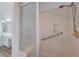 Bathroom with a glass door shower and modern fixtures at 519 Cayuga Ct, Boulder City, NV 89005