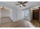 Bedroom with natural light, a ceiling fan, and ample closet space at 519 Cayuga Ct, Boulder City, NV 89005