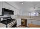 Modern kitchen featuring stainless steel appliances and ample counter space at 519 Cayuga Ct, Boulder City, NV 89005