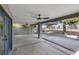 A covered patio featuring ceiling fans and concrete flooring at 5264 Silverheart Ave, Las Vegas, NV 89142