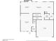 Floorplan displaying the layout of the first floor including the living room, kitchen, Gathering room and garage at 7344 Jelson Falls St, Las Vegas, NV 89131